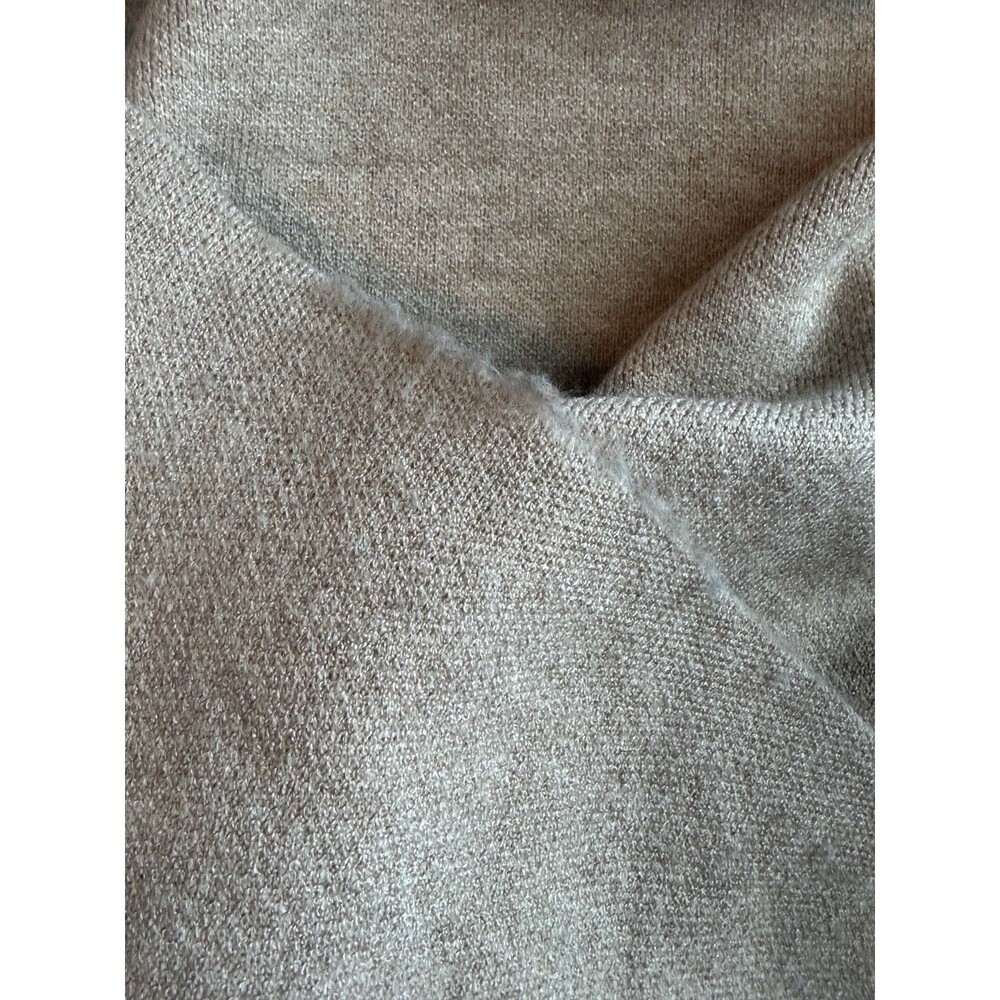 MaxSport Duster Cardigan Sweater XL Beige Knit Long Open Front Coatigan - Picture 8 of 10